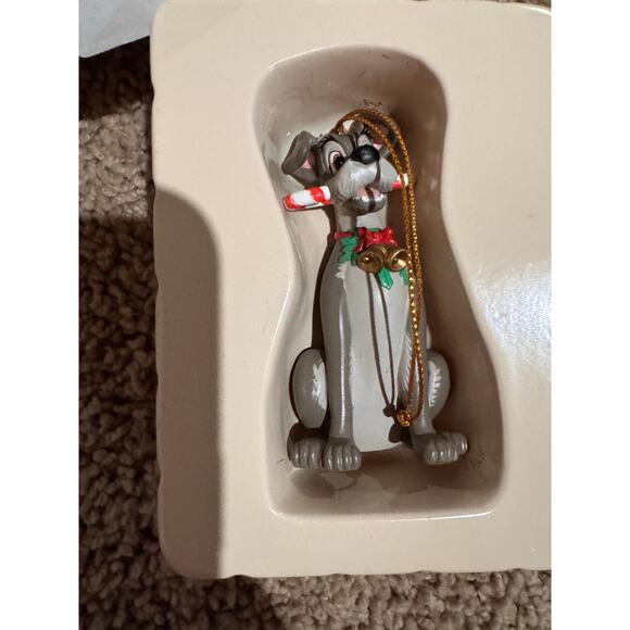 Vintage Disney Grolier DCO Tramp Holiday 028908 Ornament w/Box - Picture 2 of 2